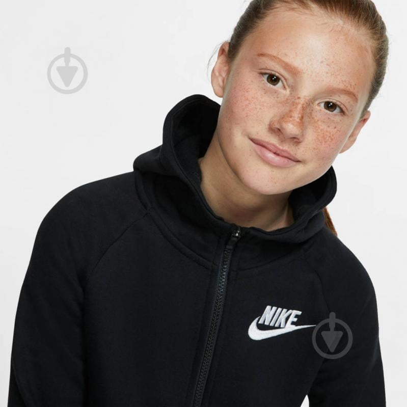 Джемпер Nike G NSW PE FULL ZIP BV2712-010 чорний - фото 6