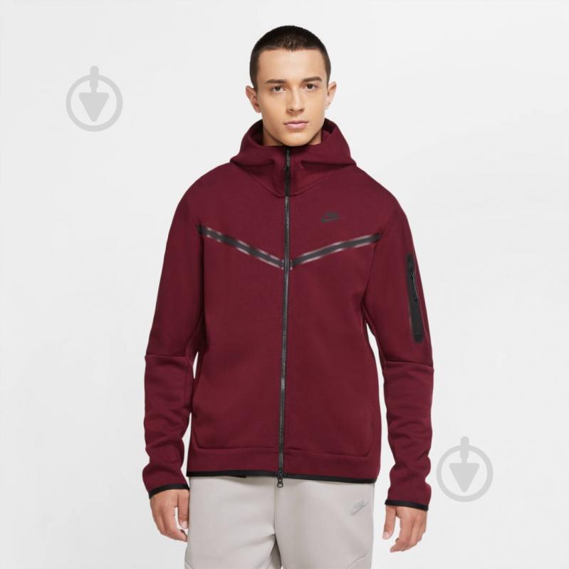 Джемпер Nike M NSW TCH FLC HOODIE FZ WR CU4489-638 р. M красный - фото 4