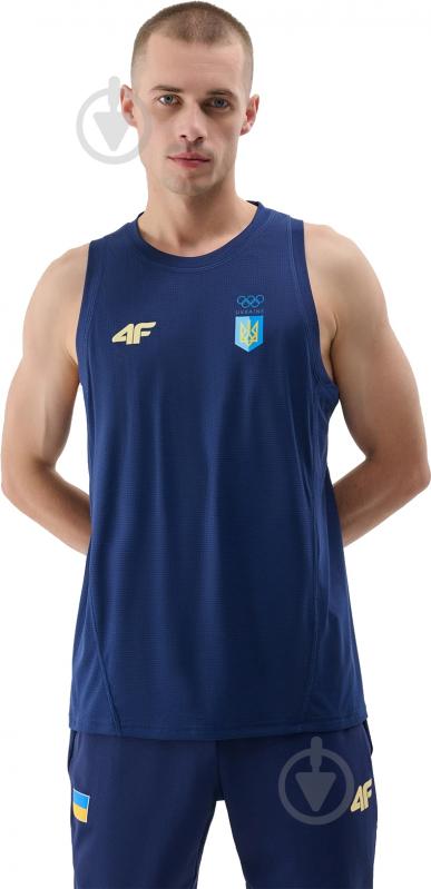 Майка 4F 4FOSS24TFSLM562-31S р.XL синій - фото 1 Майка 4F 4FOSS24TFSLM562-31S р.XL синій - фото 1