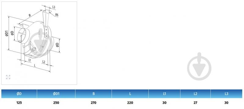Вентилятор канальный Blauberg Centro 125 - фото 2 Вентилятор канальный Blauberg Centro 125 - фото 2