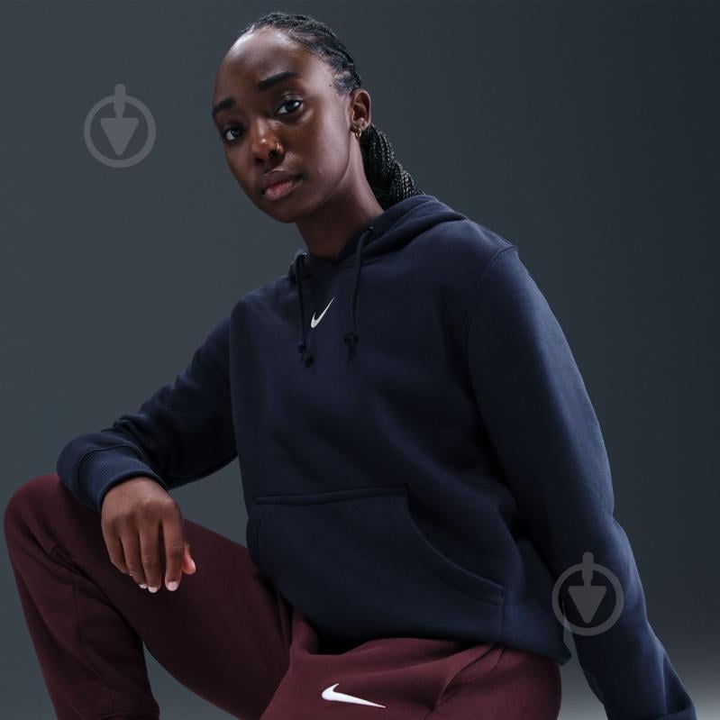 Джемпер Nike W NSW PHNX FLC STD PO HOODIE HF6839-410 р.L синій - фото 8 Джемпер Nike W NSW PHNX FLC STD PO HOODIE HF6839-410 р.L синій - фото 8