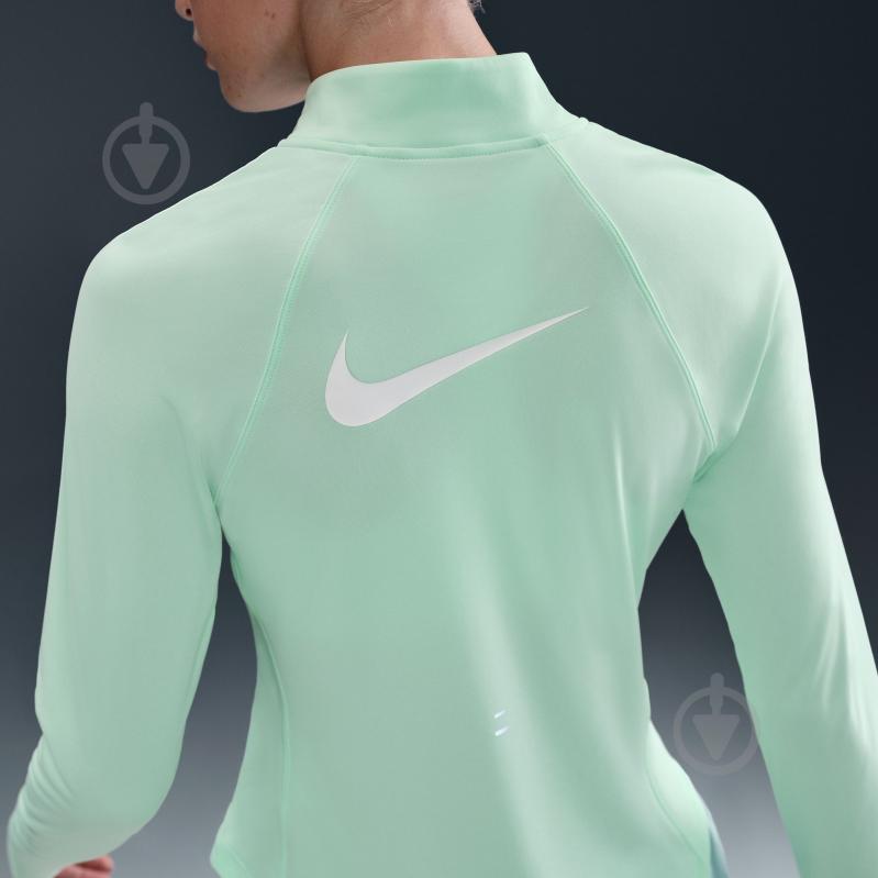 Джемпер Nike W NK TEMPO SWSH HBR DF HZ TOP HV2842-353 р.M зеленый - фото 11