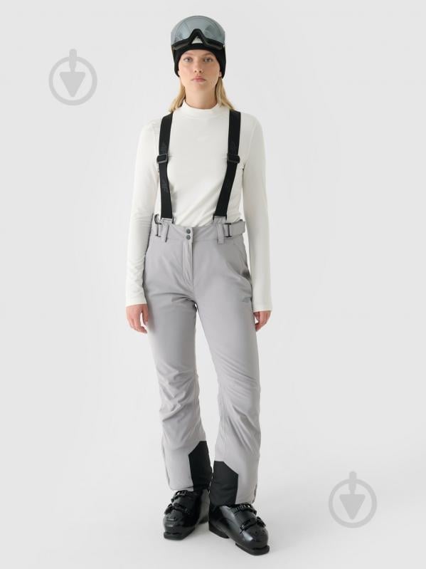 Брюки 4F TROUSERS FNK F0754 4FWAW24TFTRF0754-27S р. S серый - фото 1