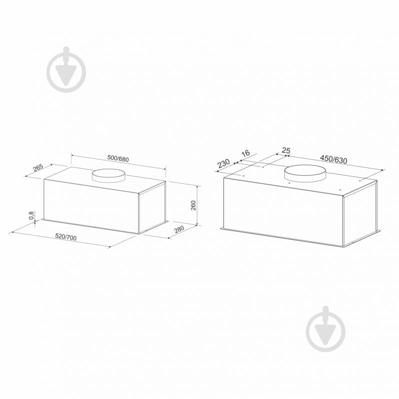 Вытяжка Eleyus BOXER 800 LED 52 GR - фото 15 Вытяжка Eleyus BOXER 800 LED 52 GR - фото 15