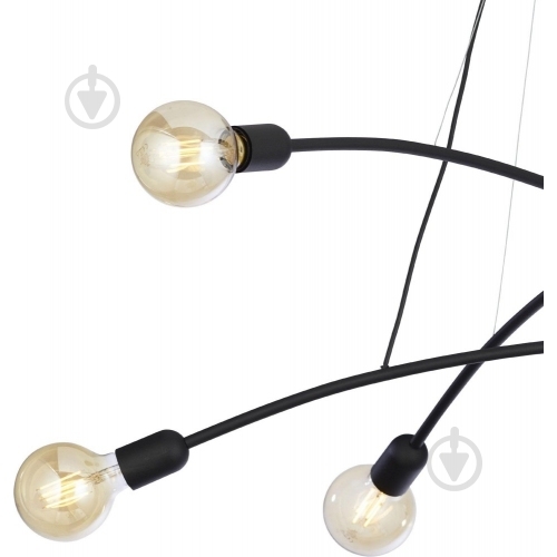 ВІТРИНА! Люстра TK Lighting HELIX 6PL 6x60 Вт E27 чорний 2726 - фото 2