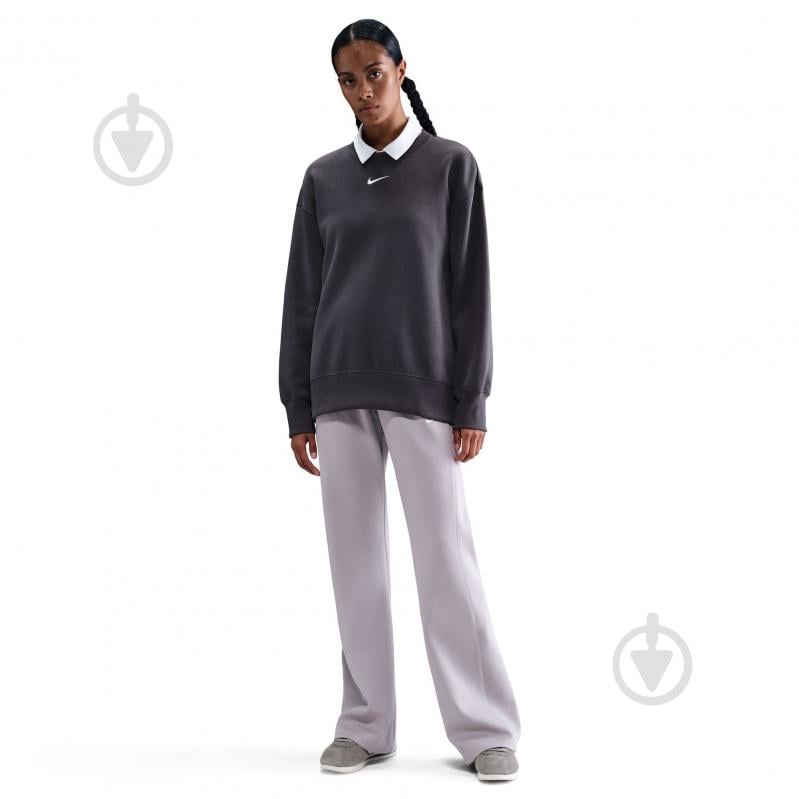Джемпер Nike W NSW PHNX FLC OS LONG CREW FZ4270-036 р.S сірий - фото 1