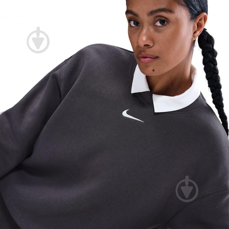 Джемпер Nike W NSW PHNX FLC OS LONG CREW FZ4270-036 р.S сірий - фото 6