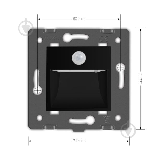 Механізм Livolo C7 з підсвіткою чорний VL-FCL-2BP - фото 7
