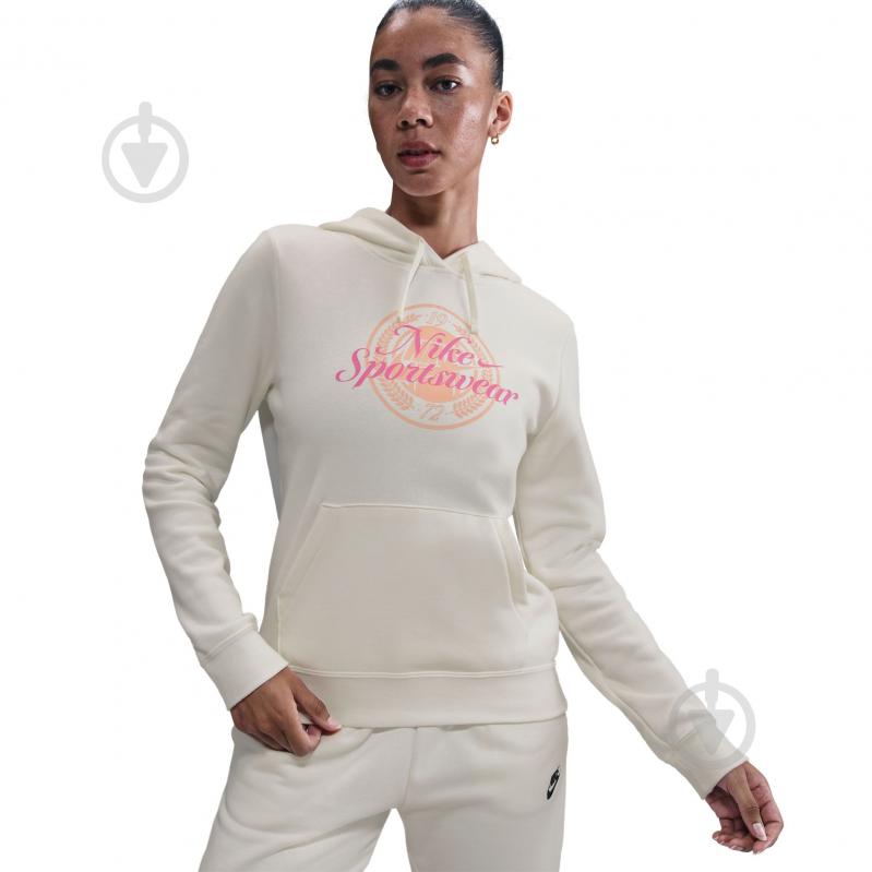 Джемпер Nike W NSW CLUB FLC GX STD PO HDY IH8496-133 р.XL бежевий - фото 4