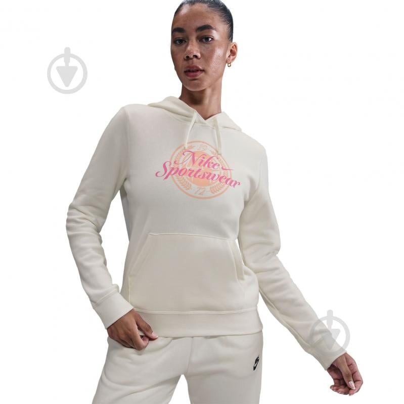 Джемпер Nike W NSW CLUB FLC GX STD PO HDY IH8496-133 р.XS бежевий - фото 4