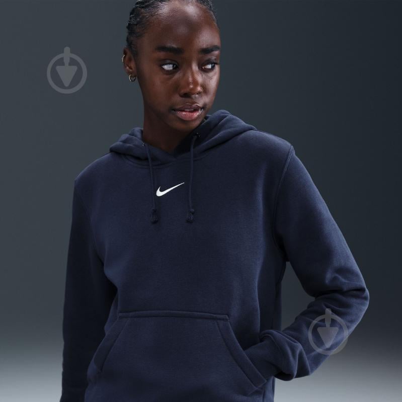 Джемпер Nike W NSW PHNX FLC STD PO HOODIE HF6839-410 р.XS синий - фото 6