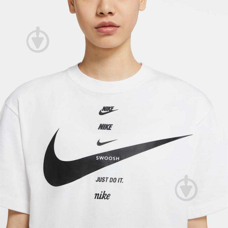 ᐉ Футболка Nike W NSW SWSH TOP SS CU5682-100 р.S белый • Купить в Киеве,  Украине • Лучшая цена в Эпицентр К