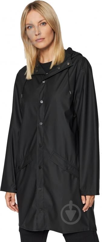 Куртка чоловіча демісезонна Rains Long Jacket 1202-001 р.M-L чорна - фото 7