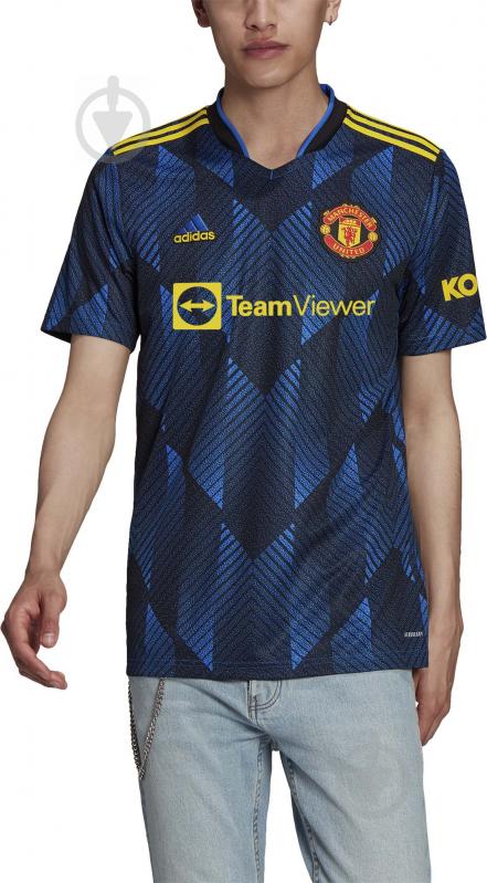 Футболка Adidas MUFC 3 JSY GM4616 р.XL синьо-червоний - фото 1