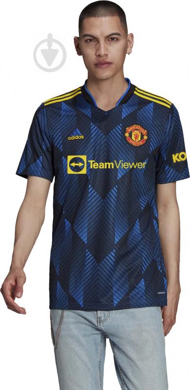 Футболка Adidas MUFC 3 JSY GM4616 р.XL синьо-червоний - фото 2