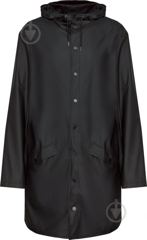 Куртка чоловіча демісезонна Rains Long Jacket 1202-001 р.S-M чорна - фото 12