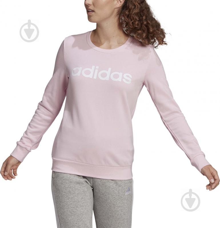 Світшот Adidas W LIN FT SWT GL0721 р. XL рожевий - фото 1