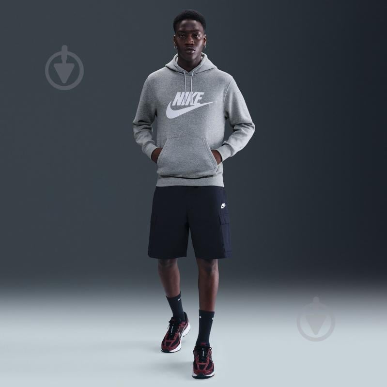 Джемпер Nike M NK CLUB BB PO GFX HOODIE FN3868-063 р.L серый - фото 8 Джемпер Nike M NK CLUB BB PO GFX HOODIE FN3868-063 р.L серый - фото 8