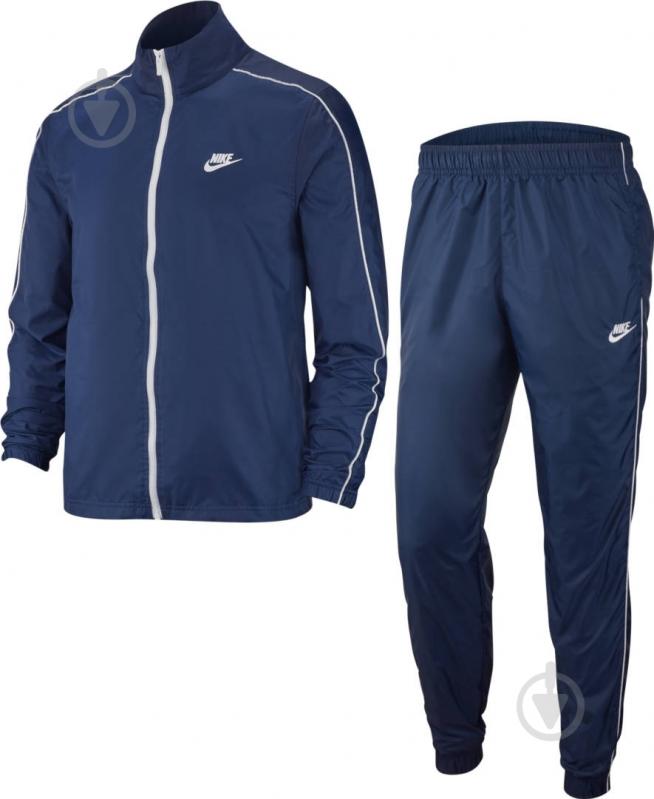 Спортивний костюм Nike M NSW CE TRK SUIT WVN BASIC BV3030-410 р. 2XL темно-синій - фото 2