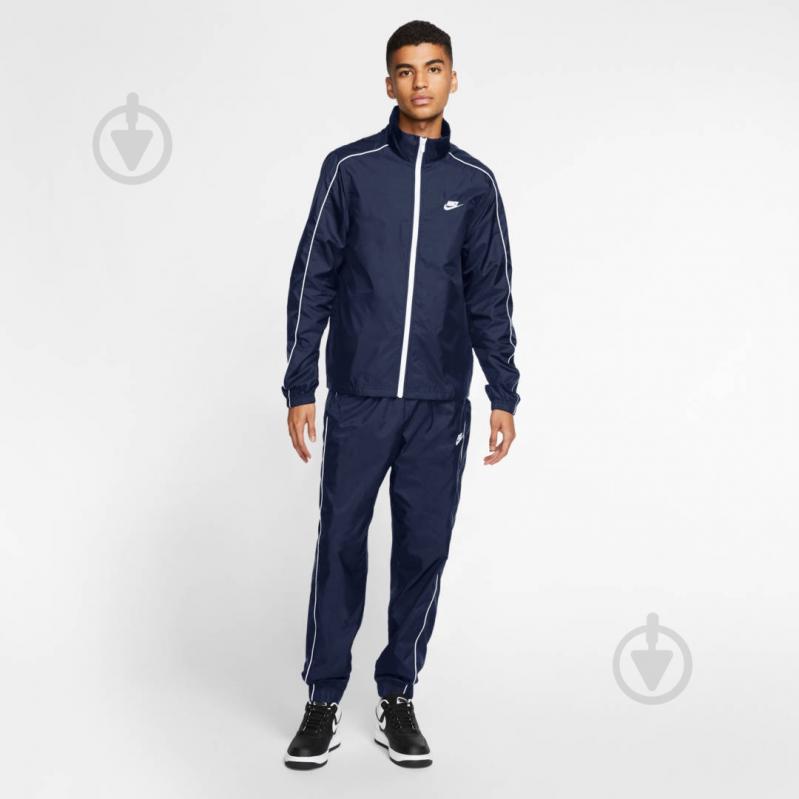 Спортивний костюм Nike M NSW CE TRK SUIT WVN BASIC BV3030-410 р. 2XL темно-синій - фото 5