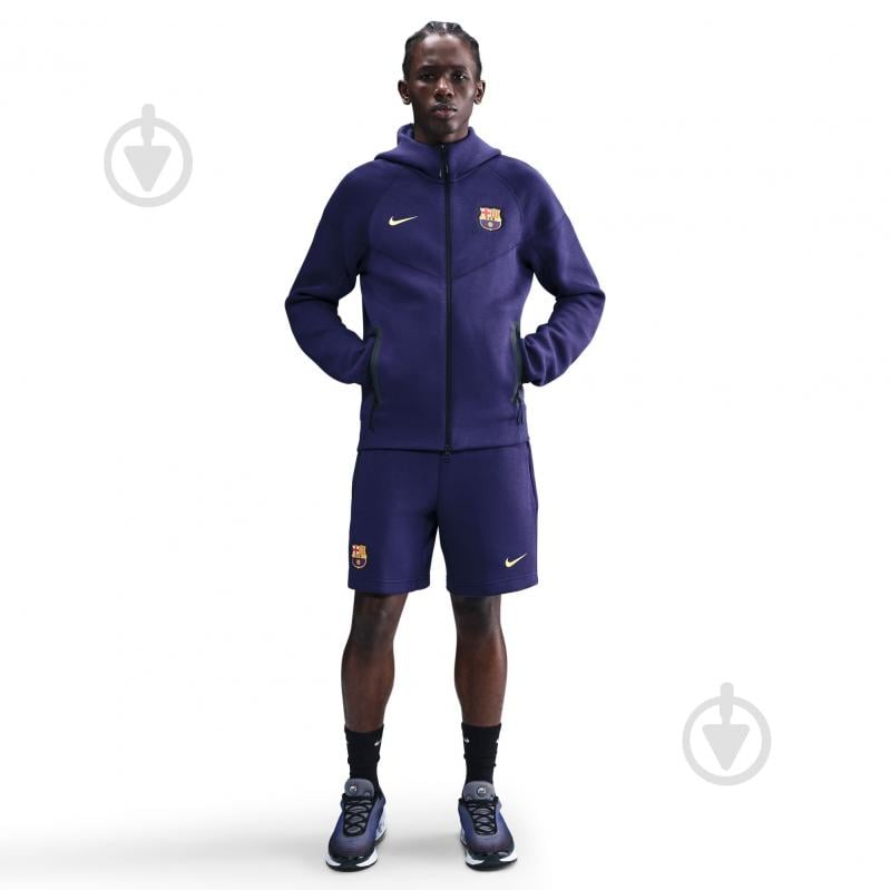 Джемпер Nike FCB M NK TCH FLC FZ WR HDY HJ6426-595 р.L фиолетовый - фото 2 Джемпер Nike FCB M NK TCH FLC FZ WR HDY HJ6426-595 р.L фиолетовый - фото 2