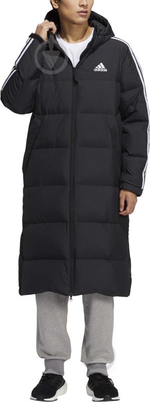 Пуховик мужской Adidas 3ST LONG COAT H20760 р.L черный - фото 1