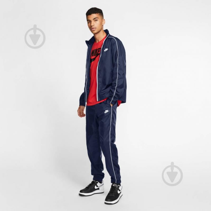 Спортивний костюм Nike M NSW CE TRK SUIT WVN BASIC BV3030-410 р. M темно-синій - фото 7