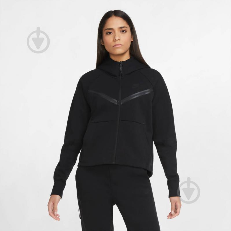 Джемпер Nike TCH FLC WR HOODIE FZ CW4298-010 р.XS черный - фото 4