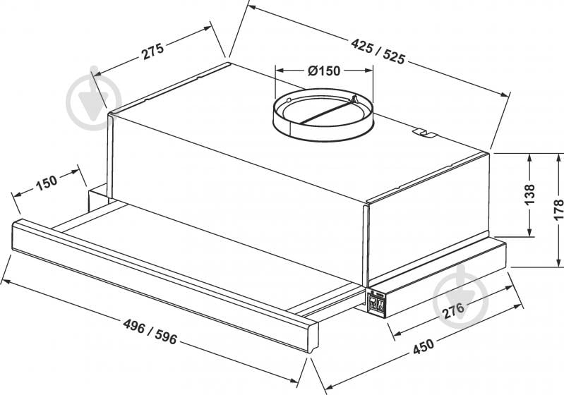 Вытяжка Eleyus LOTUS 700 60 BL - фото 17