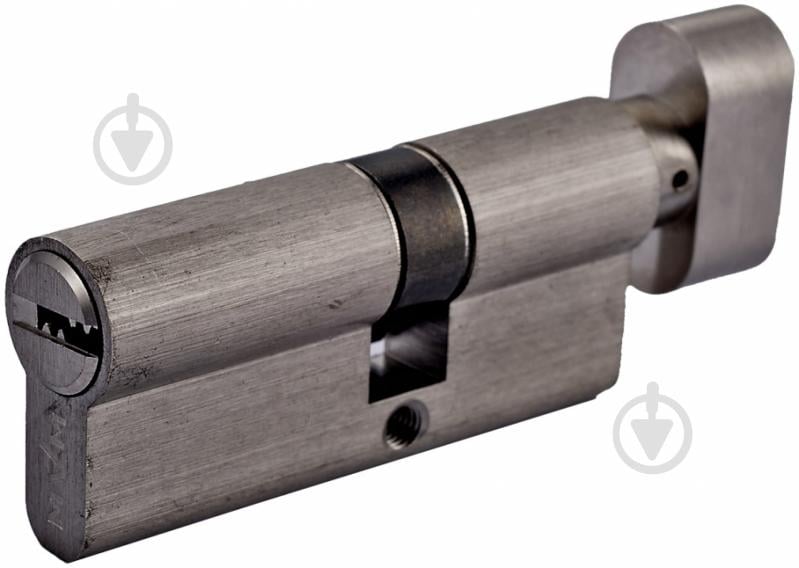 Цилиндр MVM Р6Р 40x30 ключ-вороток 70 мм матовый никель - фото 1 Цилиндр MVM Р6Р 40x30 ключ-вороток 70 мм матовый никель - фото 1