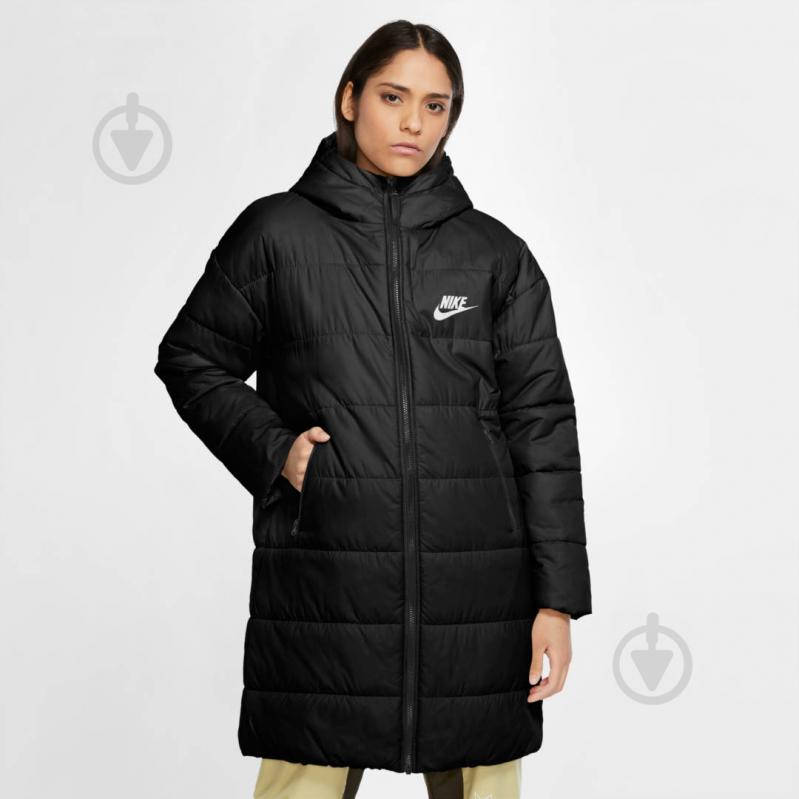 Пальто жіноче зимове Nike W NSW CORE SYN PARKA CZ1463-010 р.M чорне - фото 4