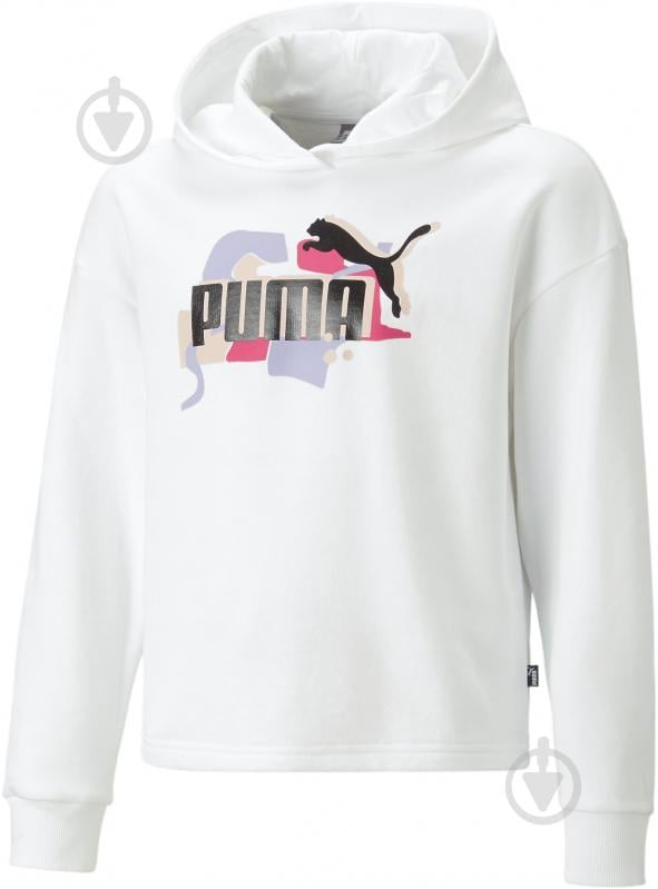 Джемпер Puma ESS+ STREET ART HOODIE TR G 53971702 белый - фото 1