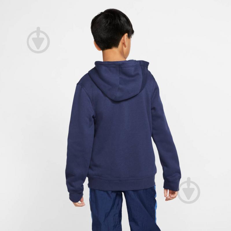 Джемпер Nike HOODIE FZ CLUB BV3699-410 темно-синий - фото 5