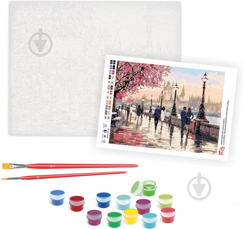 Картина за номерами Прогулянка набережною 35х45 см Rosa Start - фото 3