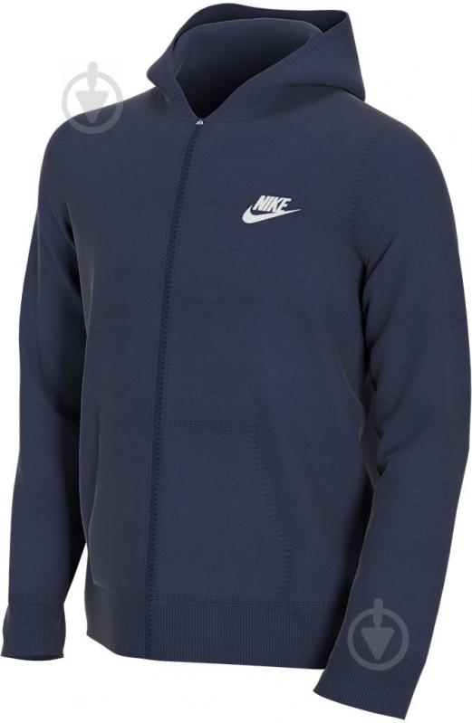 Джемпер Nike HOODIE FZ CLUB BV3699-410 р.M темно-синій - фото 3