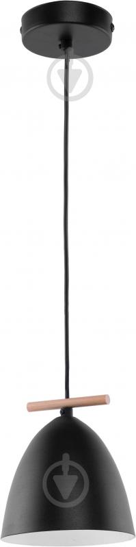 Подвес TK Lighting Aida 1x60 Вт E27 черный/дерево 2573 - фото 1