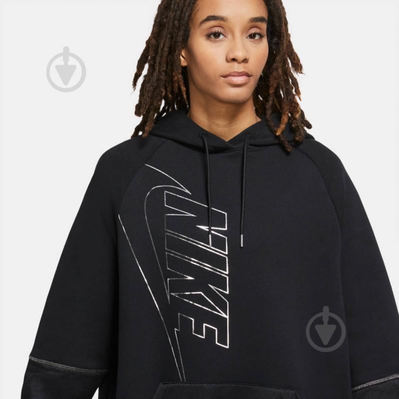 Джемпер Nike W NSW ICN CLSH HOODY FLC OS DC0652-010 р. L черный - фото 6 Джемпер Nike W NSW ICN CLSH HOODY FLC OS DC0652-010 р. L черный - фото 6