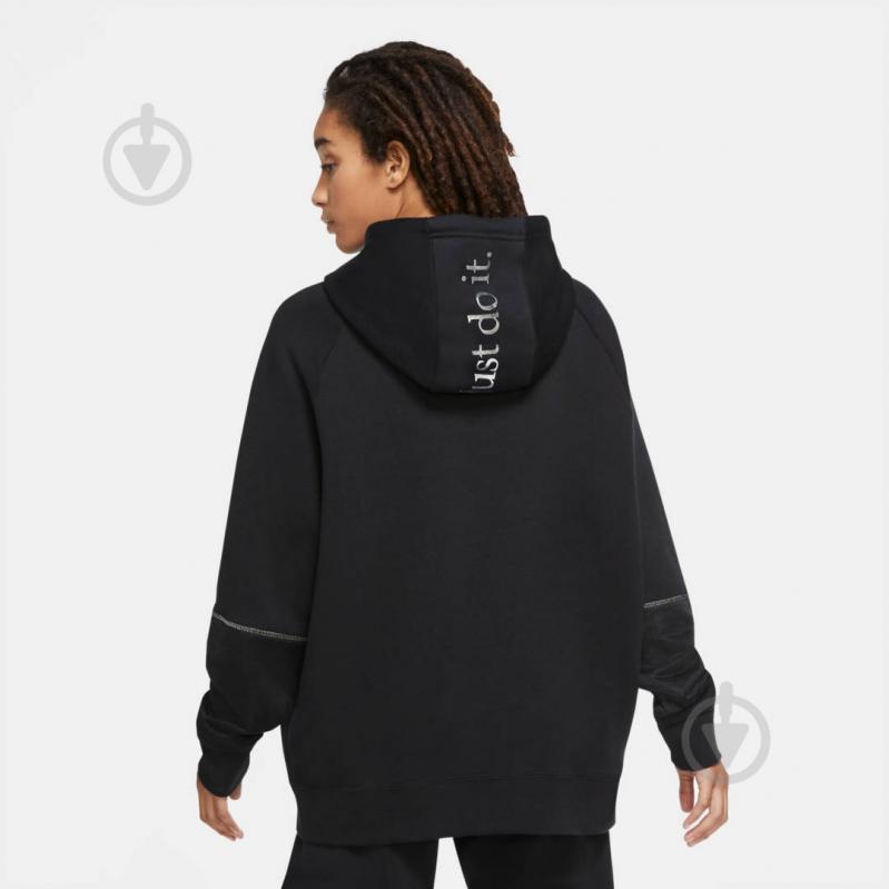 Джемпер Nike W NSW ICN CLSH HOODY FLC OS DC0652-010 р. M черный - фото 5