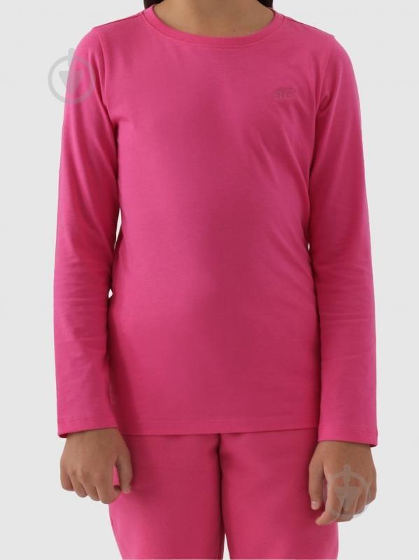 Футболка 4F LONGSLEEVE F318 4FJWMM00TLONF318-55S р.140 рожевий - фото 2