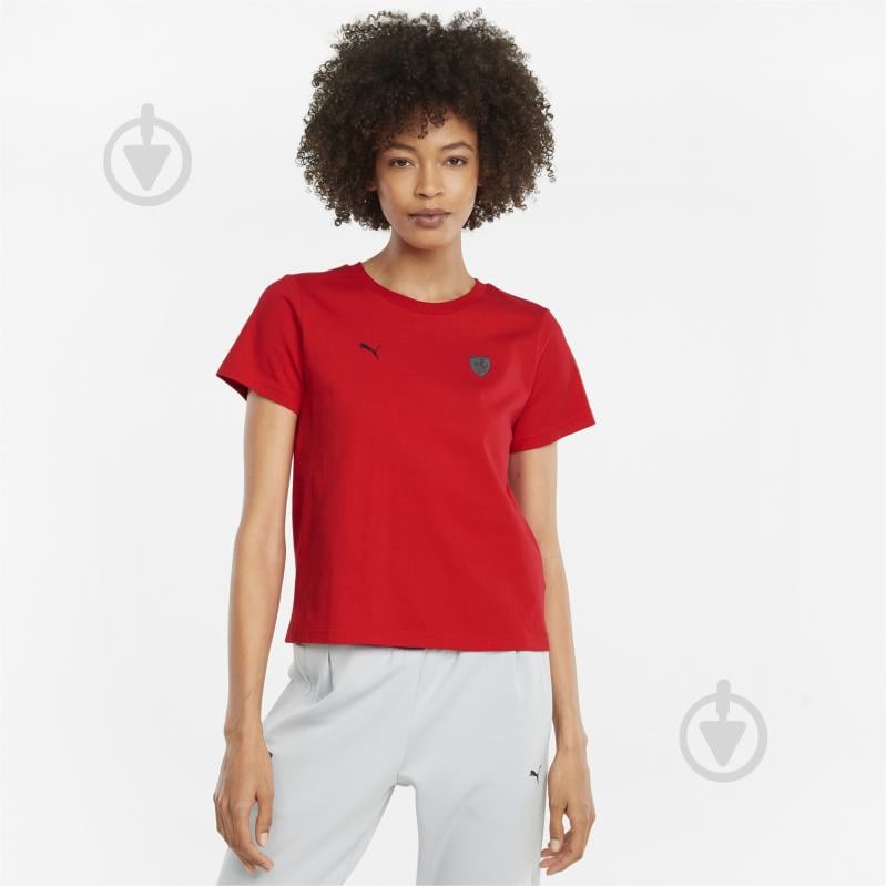 Футболка Puma Ferrari Style Wmn Shield Tee 59989212 р.S красный - фото 1