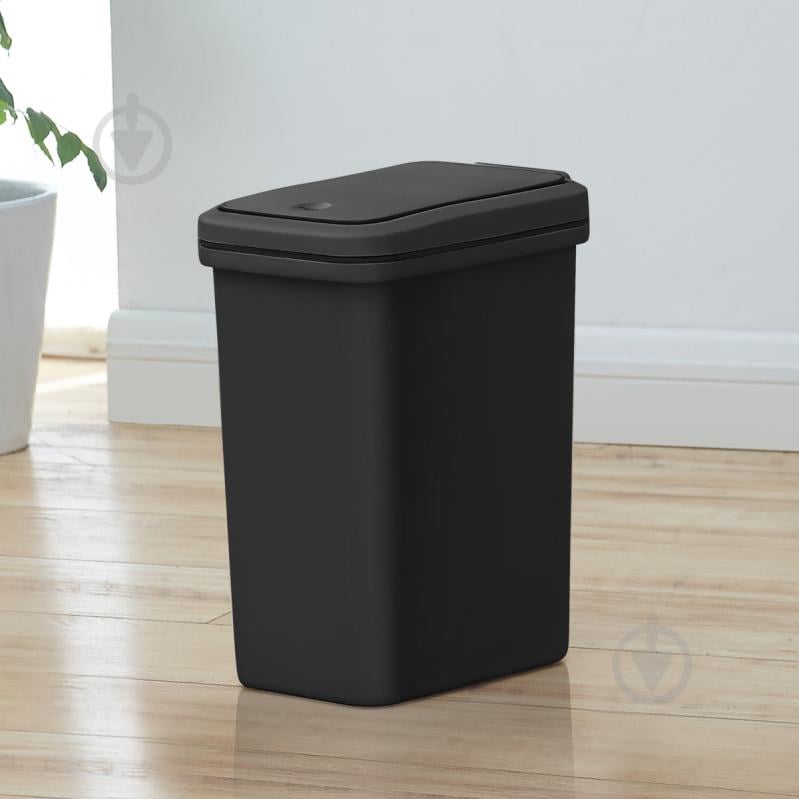 Відро для сміття MVM 15 л антрацит BIN-04 15L ANTHRACITE - фото 2