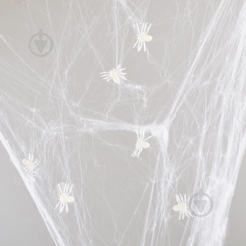 Набор декоративный Белые пауки, светящиеся в темноте 973278 50 шт. YES - фото 1 Набор декоративный Белые пауки, светящиеся в темноте 973278 50 шт. YES - фото 1