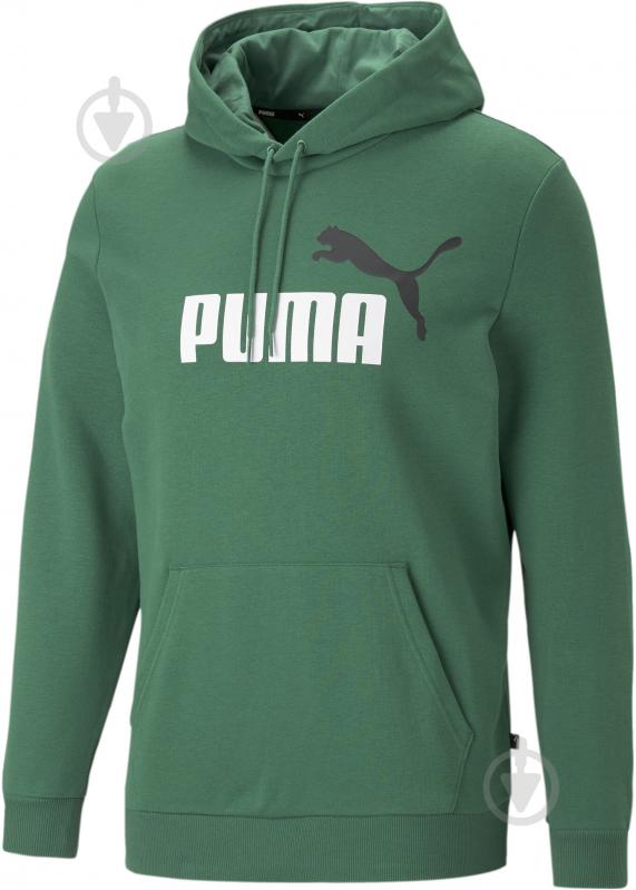 Джемпер Puma PUMA ESS+ 2 Col Big Logo HOODIE TR 58676537 р. L зелений - фото 1