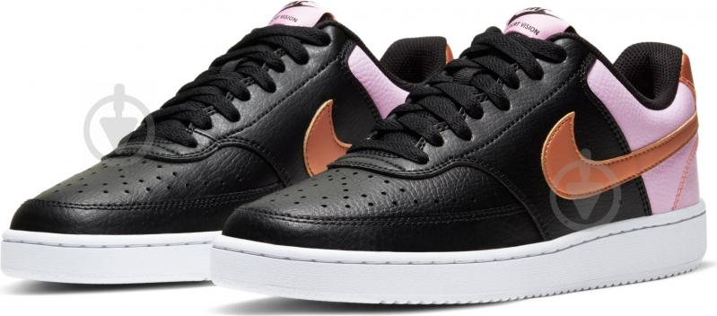 Кроссовки женские зимние Nike Court Vision Low CD5434-004 р.36,5 черные - фото 1