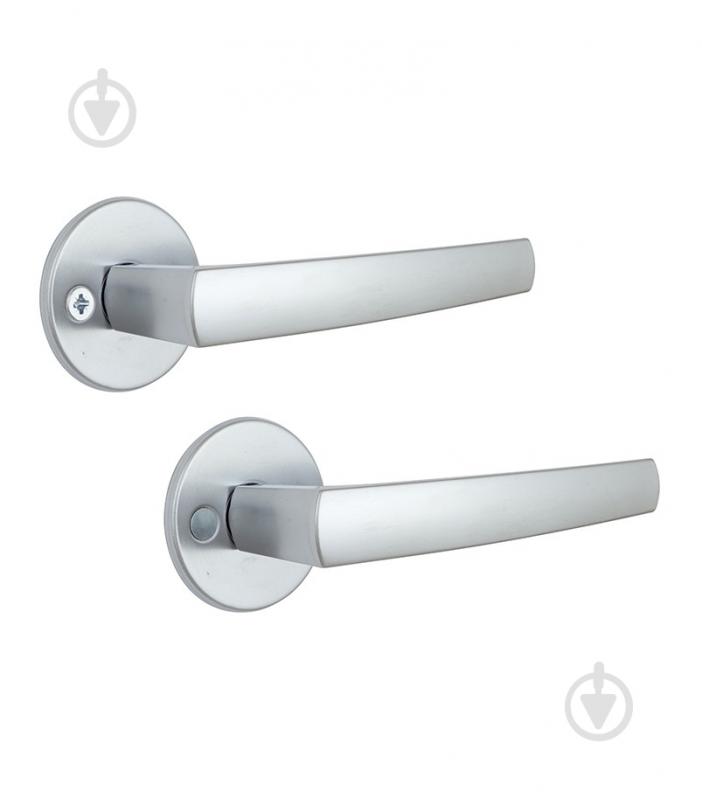 Ручка на розетке Abloy Polarita 16/001 fin round 40 мм матовый хром - фото 4