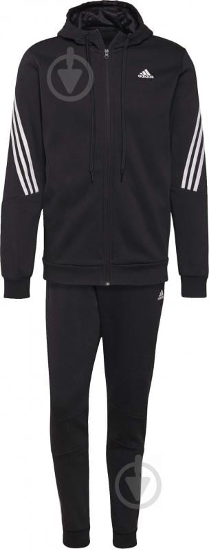 Спортивный костюм Adidas MTS COT FLEECE H42021 р. L черный - фото 3