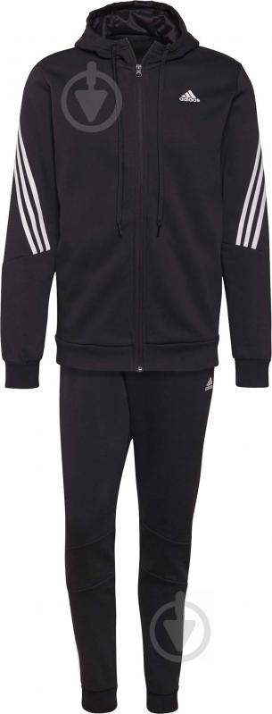 Спортивный костюм Adidas MTS COT FLEECE H42021 р. L черный - фото 4