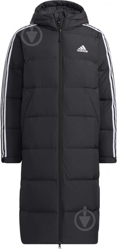 Пуховик чоловічий Adidas 3ST LONG COAT H20760 р.M чорний - фото 3