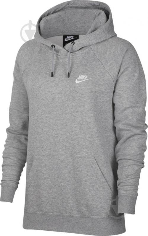 Джемпер Nike W NSW ESSNTL HOODIE PO FLC BV4124-063 р. XL серый - фото 1