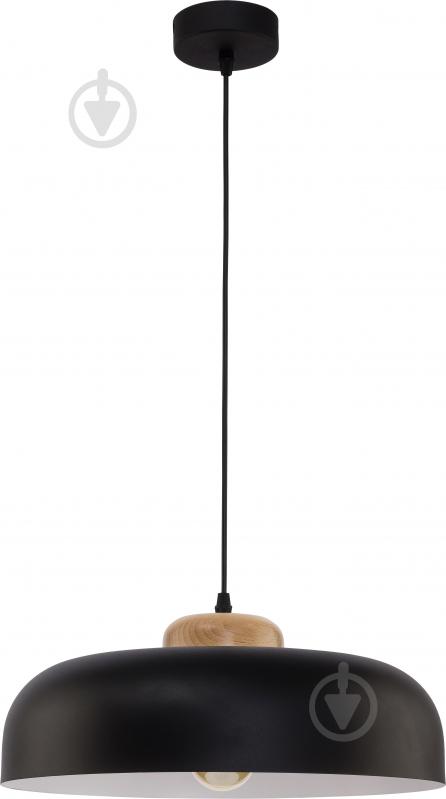 Подвес TK Lighting Steel 1x60 Вт E27 черный/дерево 2376 - фото 1 Подвес TK Lighting Steel 1x60 Вт E27 черный/дерево 2376 - фото 1